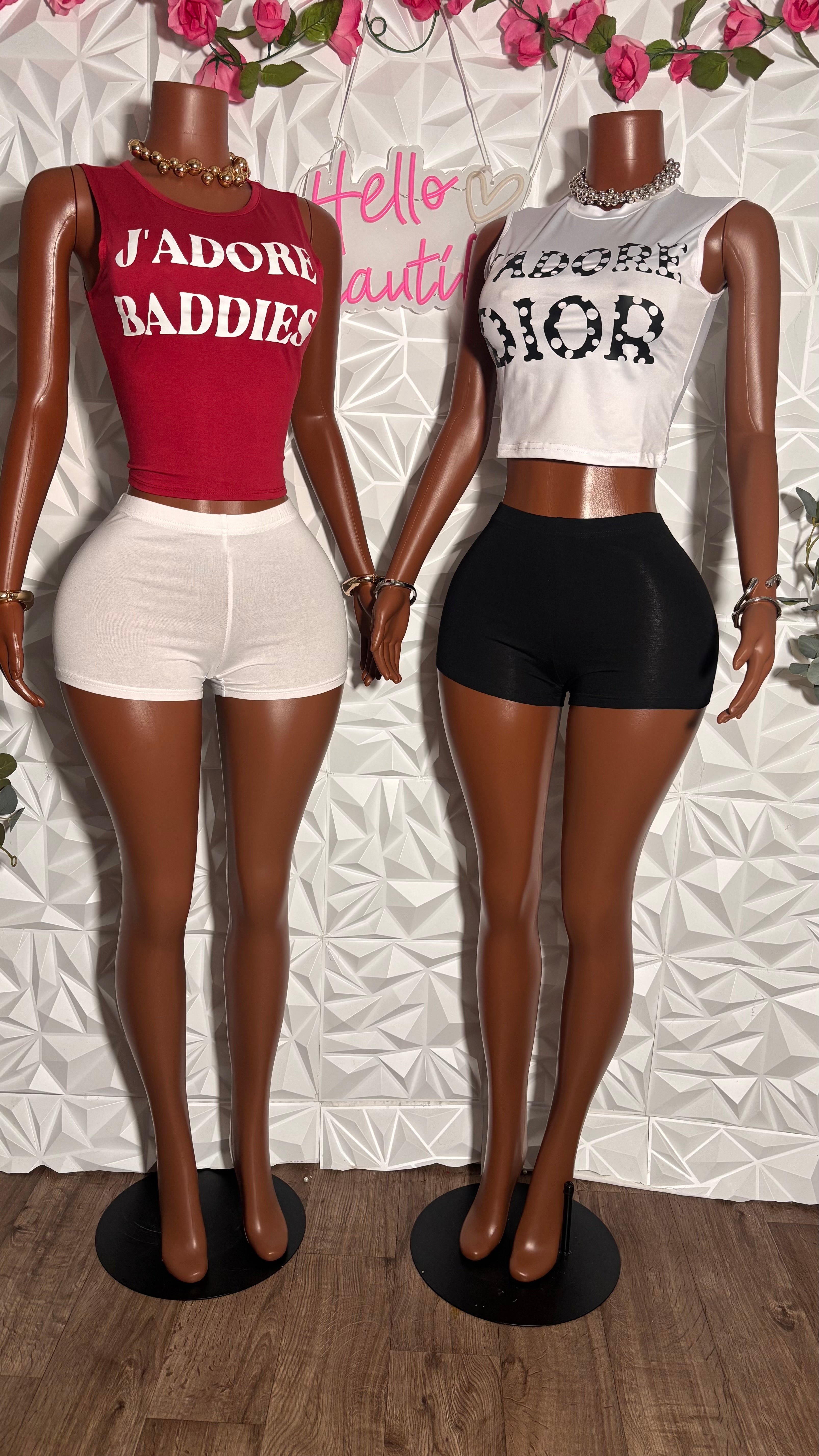 Adore set (burgundy&white)