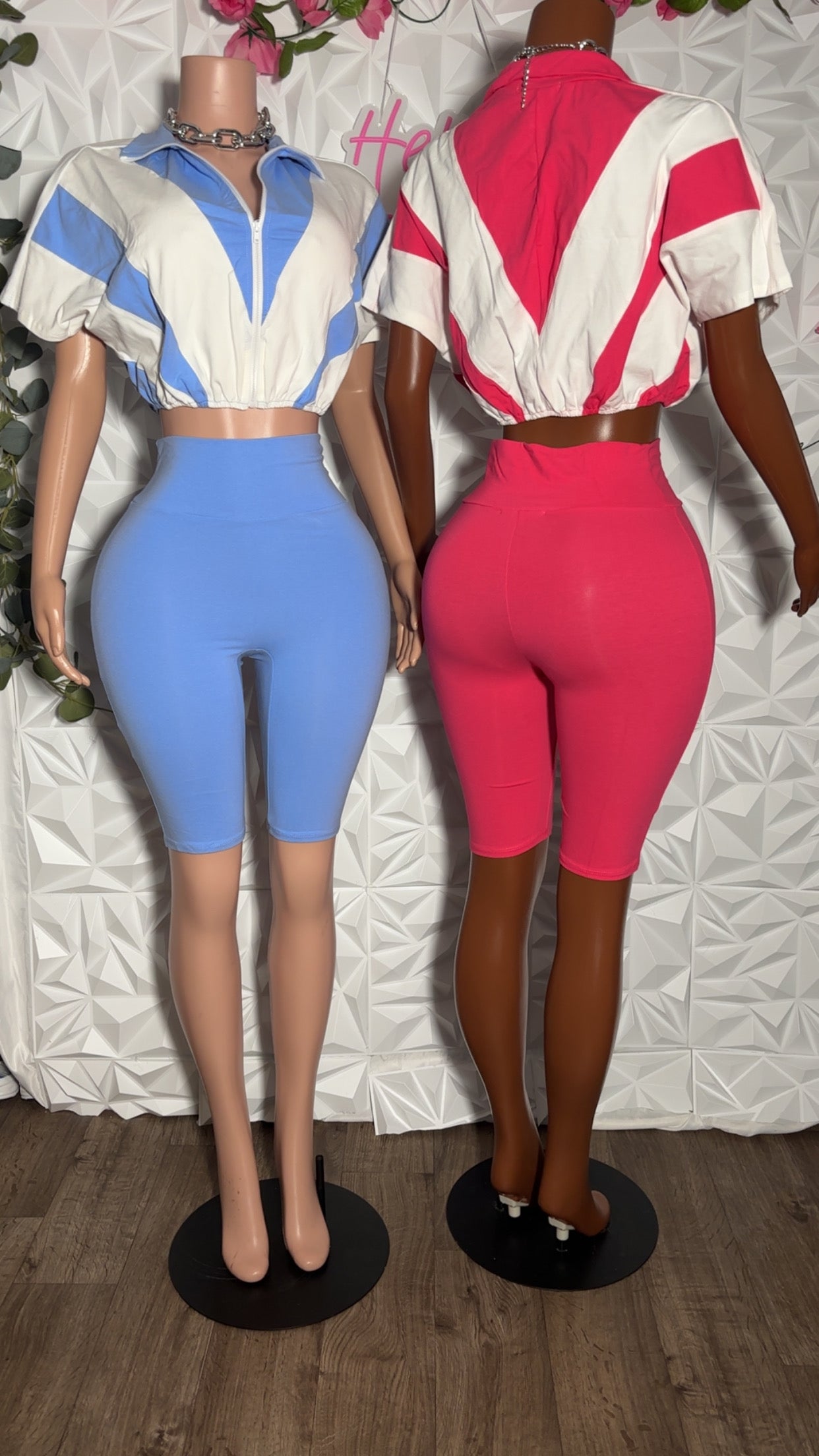 Breeze biker set (Sky Blue)