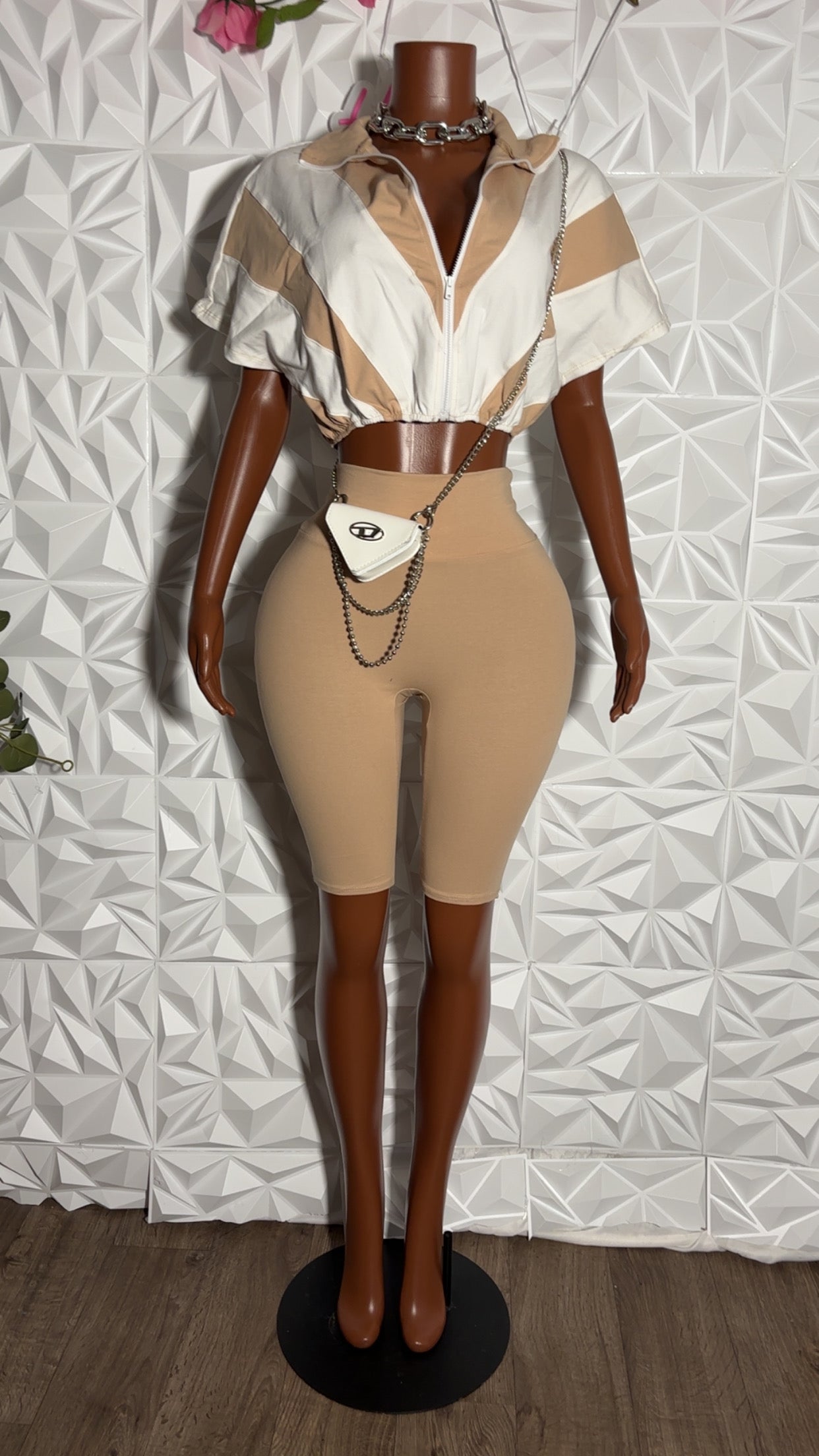 Breeze biker set (Khaki)