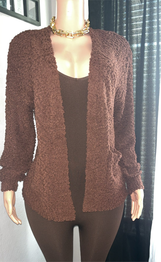 Cardigan and jumpsuit set (4 colors)