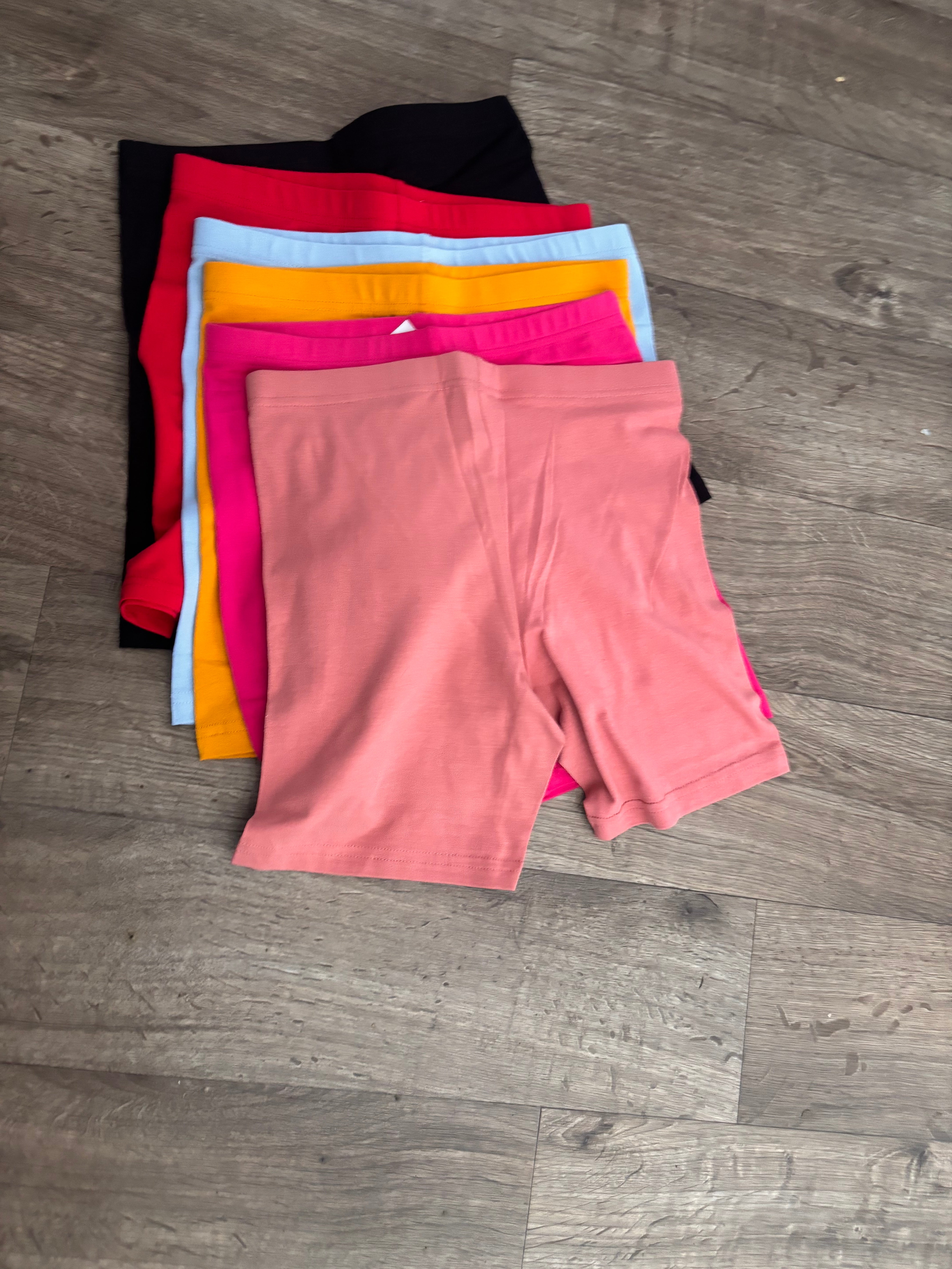 Cotton biker shorts- 9 colors