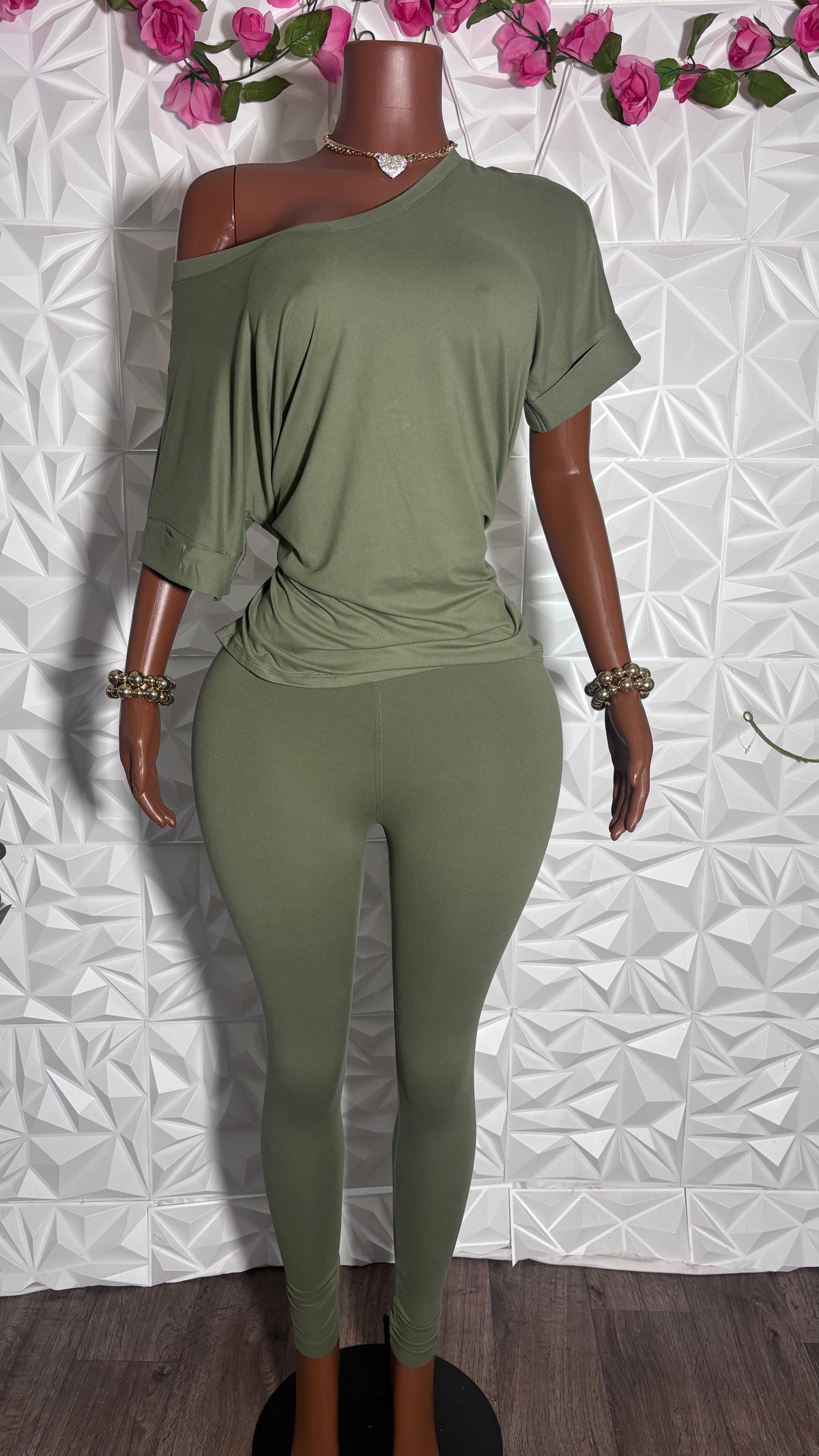 Oversized legging set (Olive)
