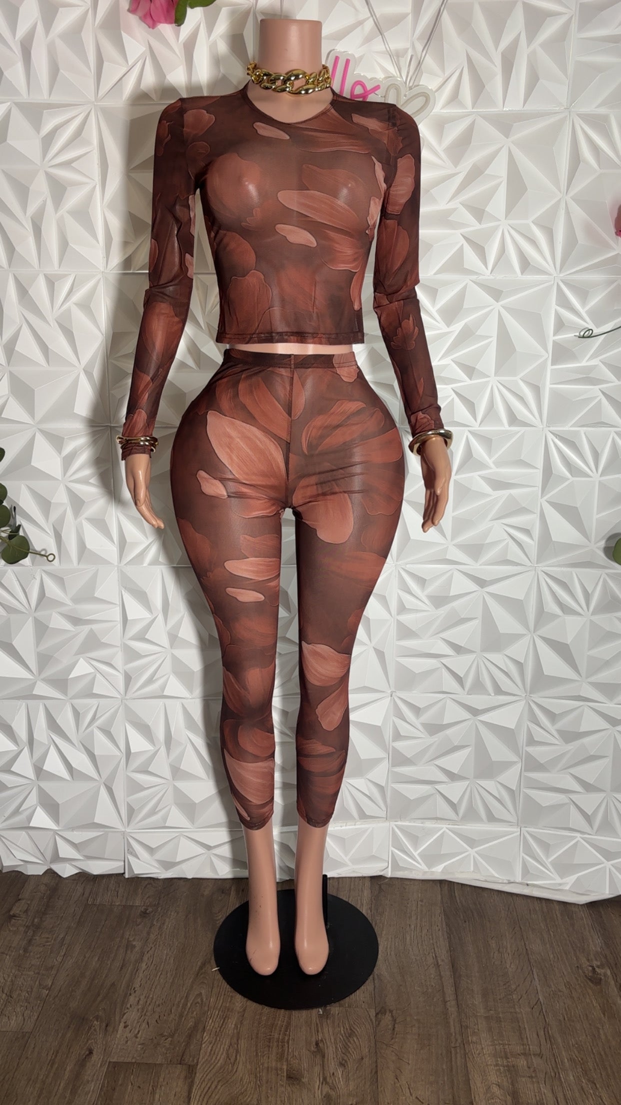 Mesh flower set
