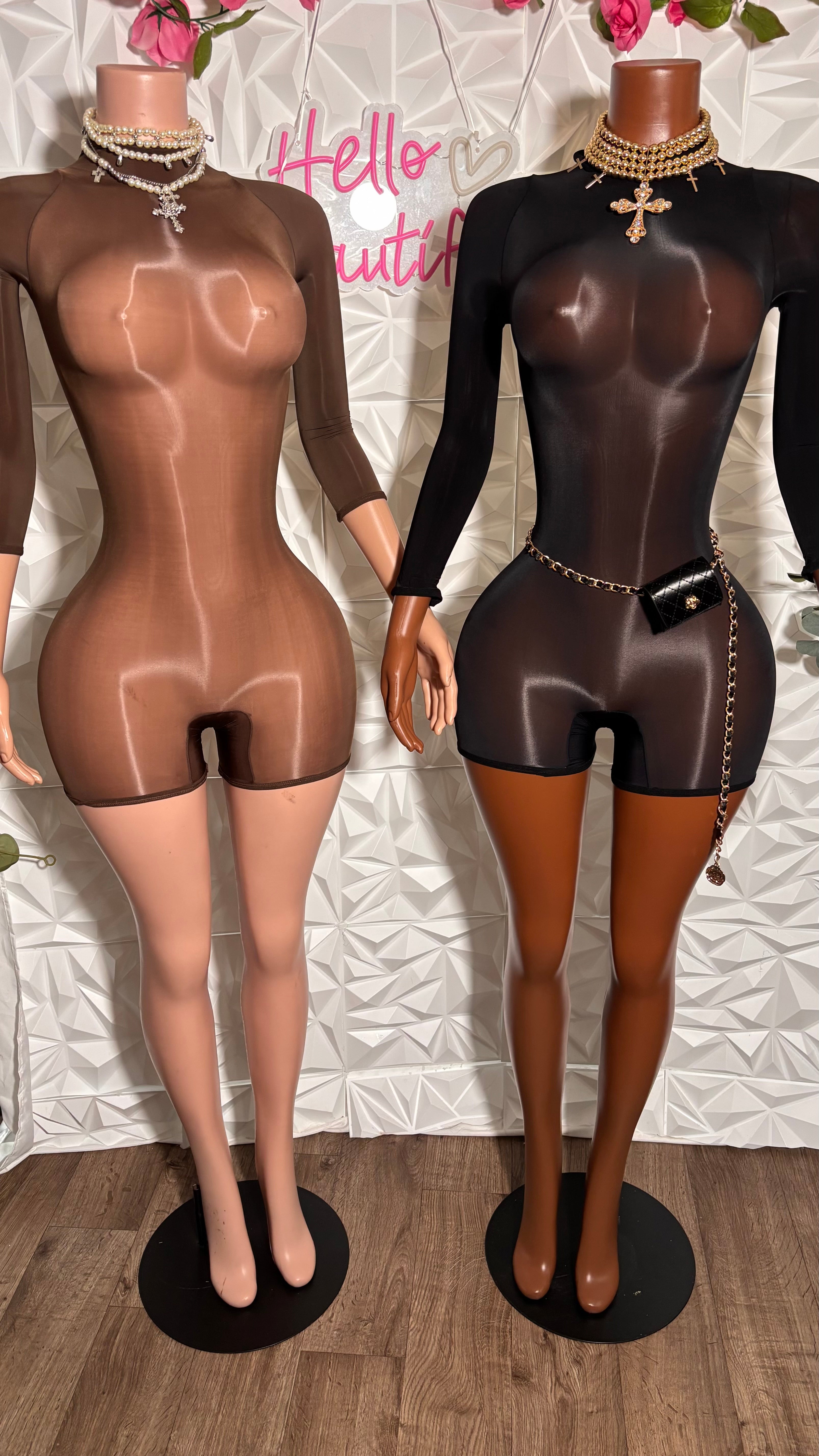 Stocking Romper (Black)