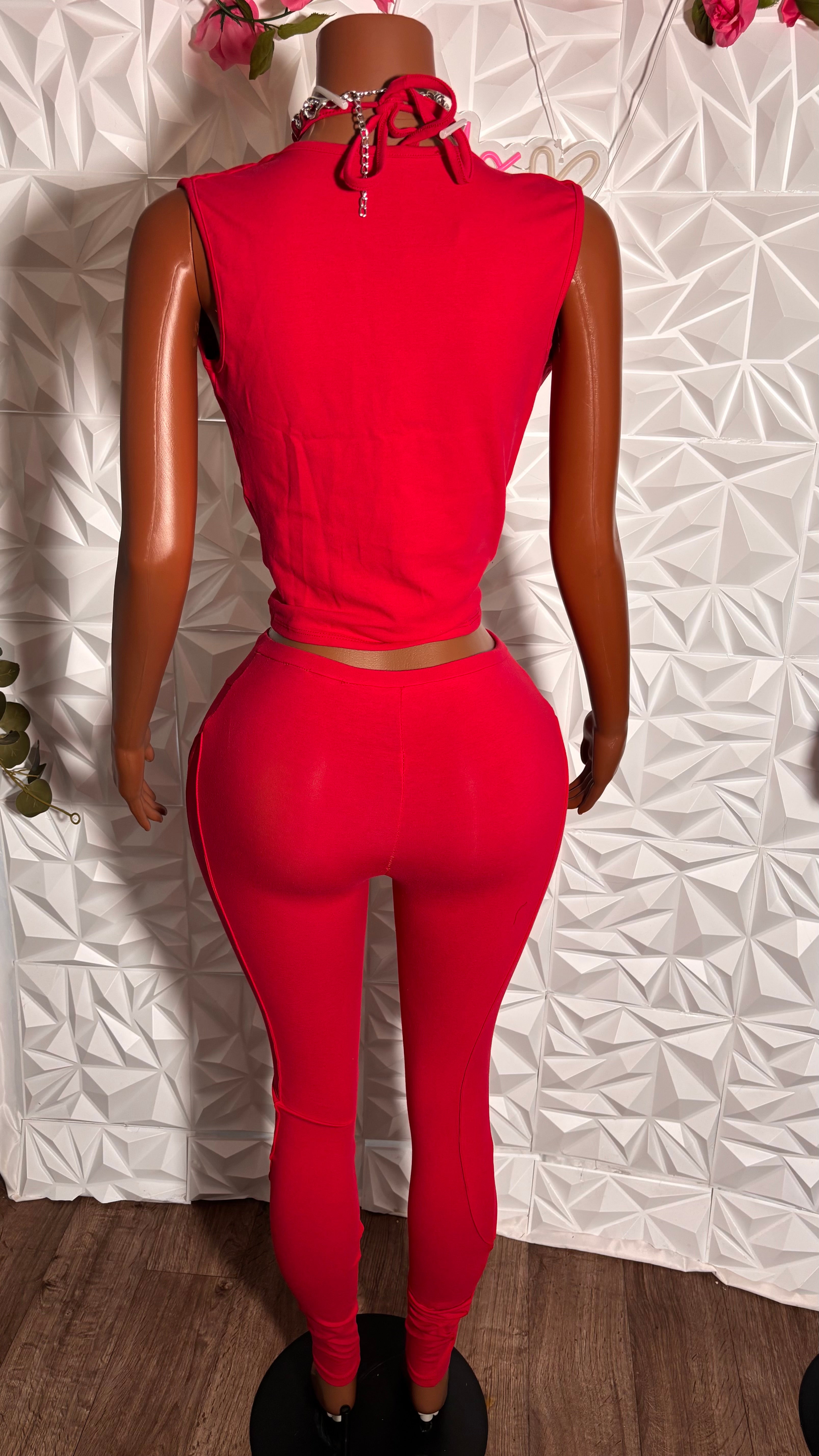 Motion 3 Piece Legging Set (Red)