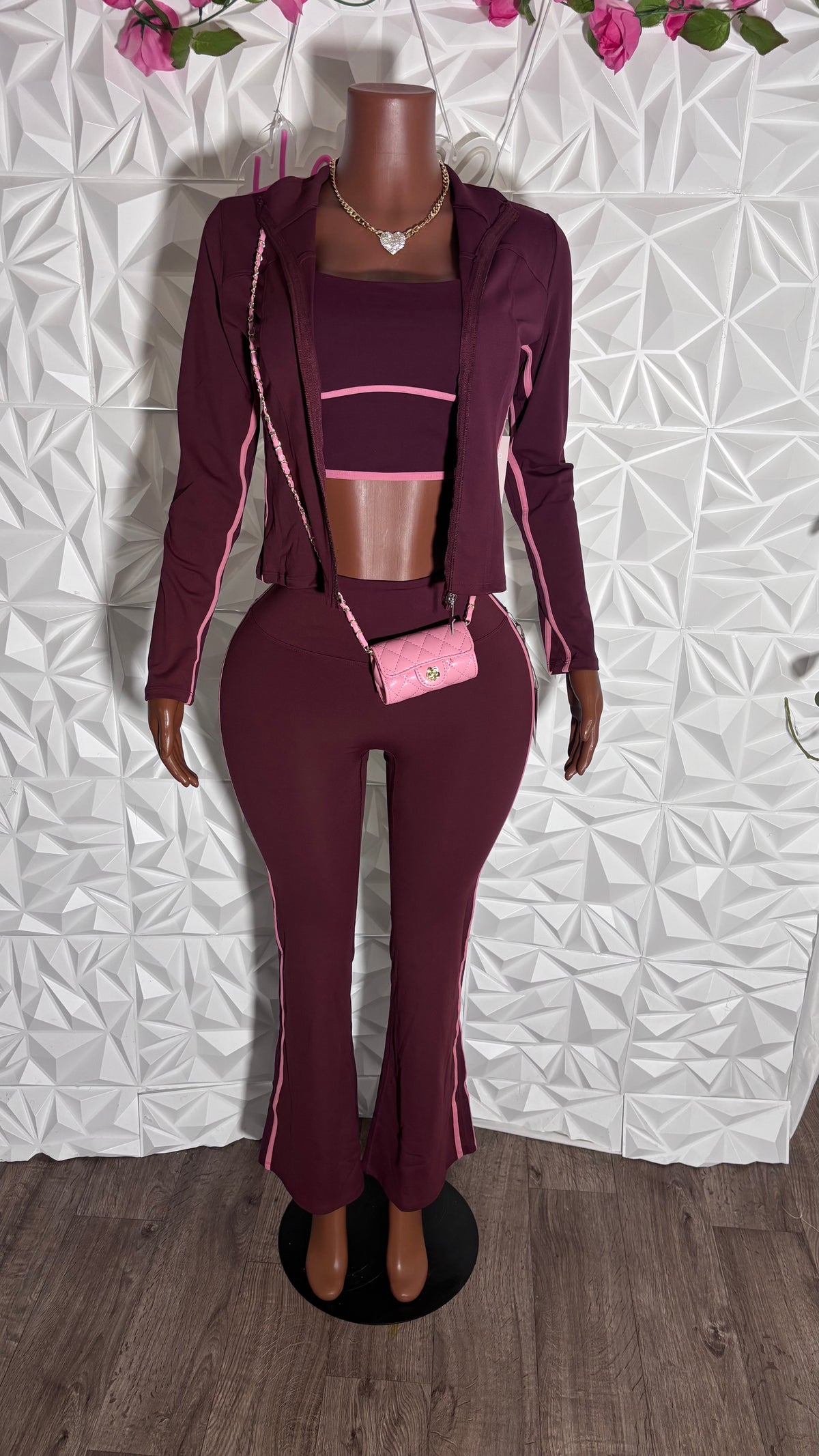 First class 3 piece set (Burgundy)