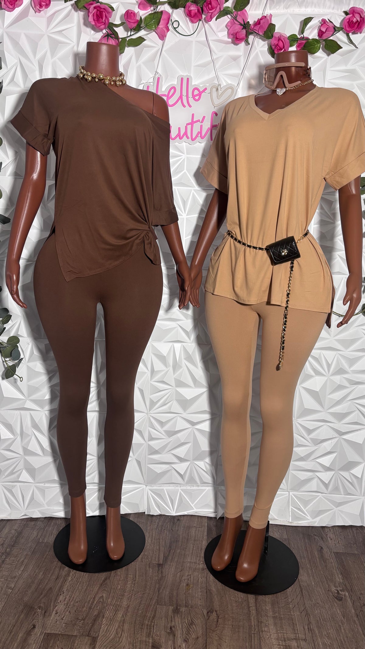 Oversized legging set (Brown)