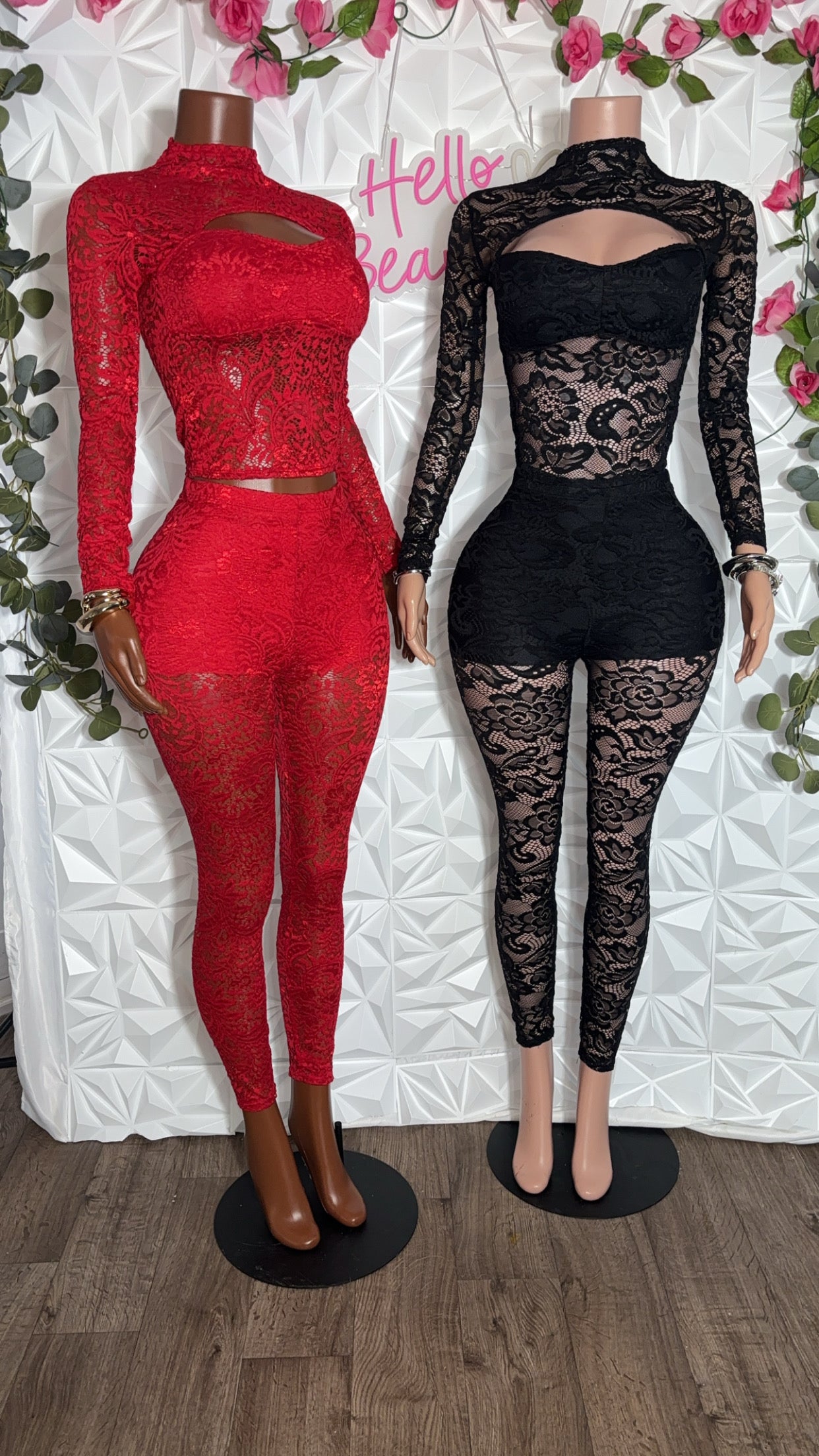 Midnight Romance Lace Set