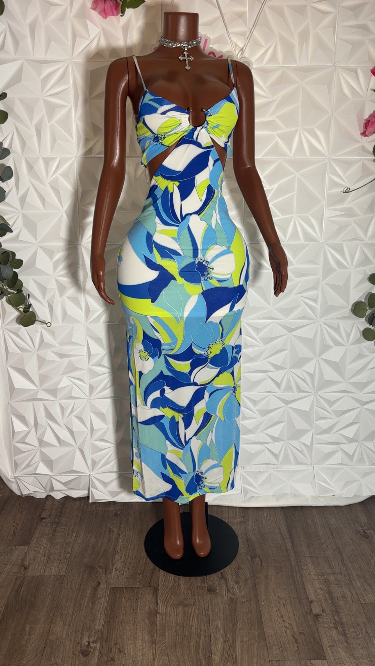Abstract sundress (blue)