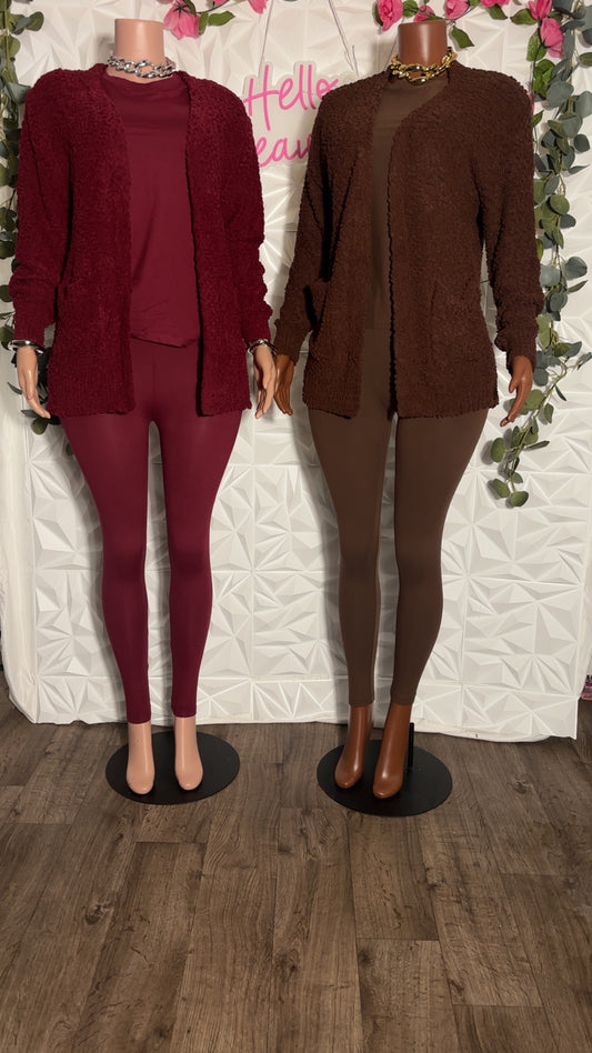 Three piece cardigan set