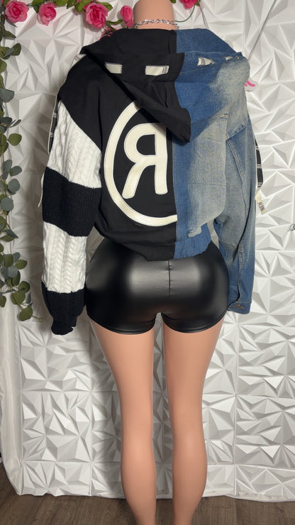 Remix Denim Zip Jacket