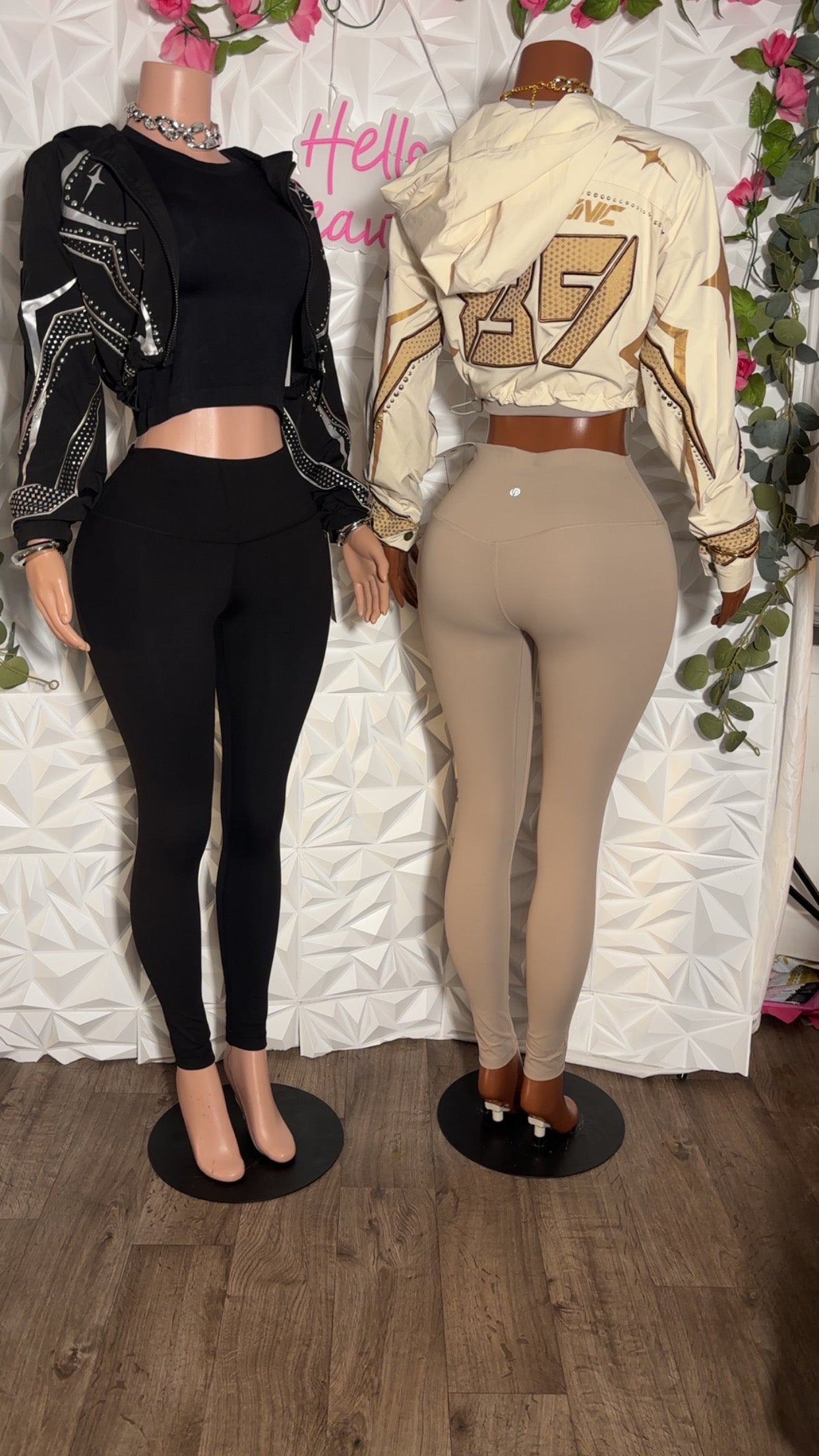 Abstract crop jacket