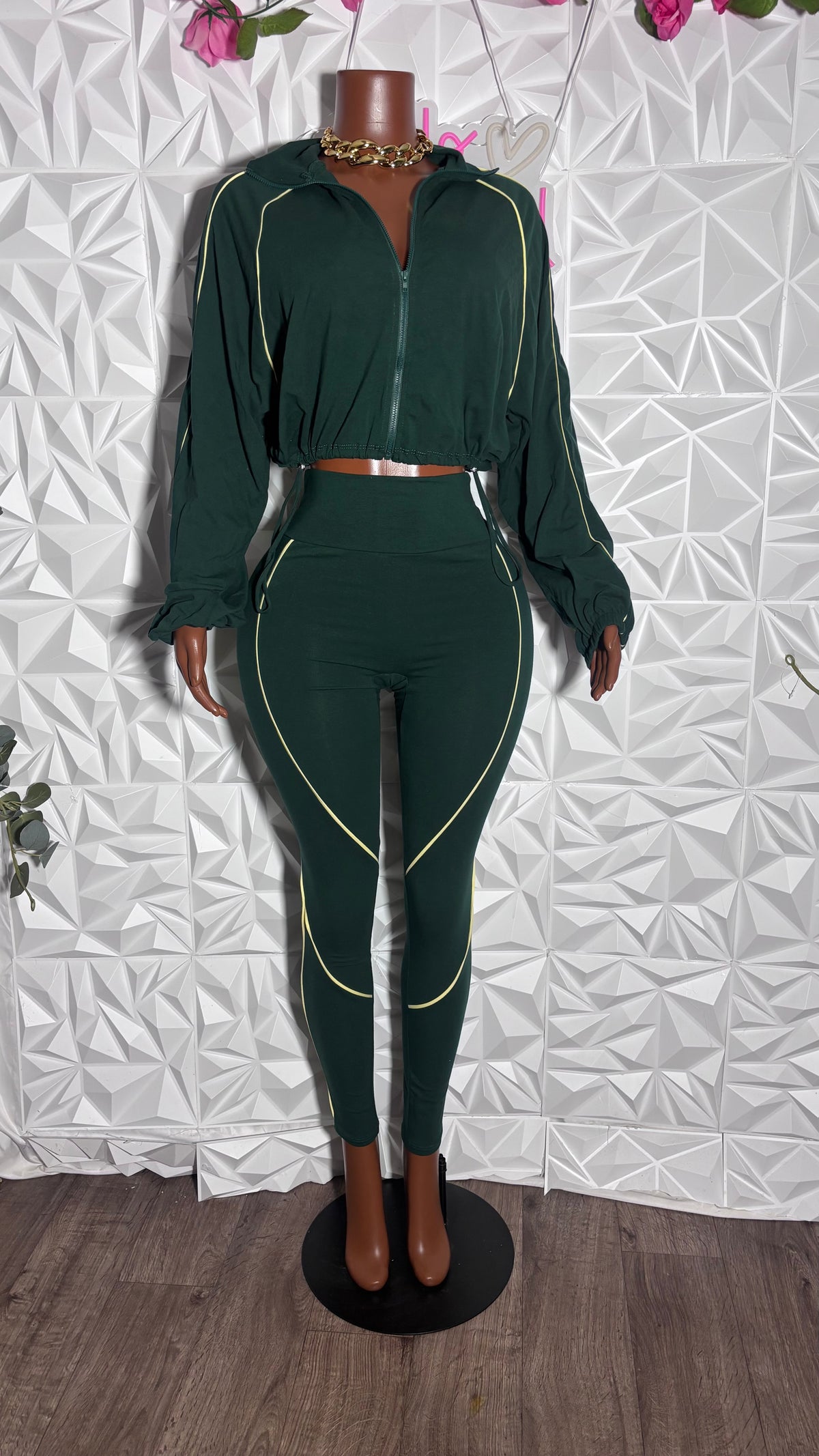 Breezy legging set (Green)