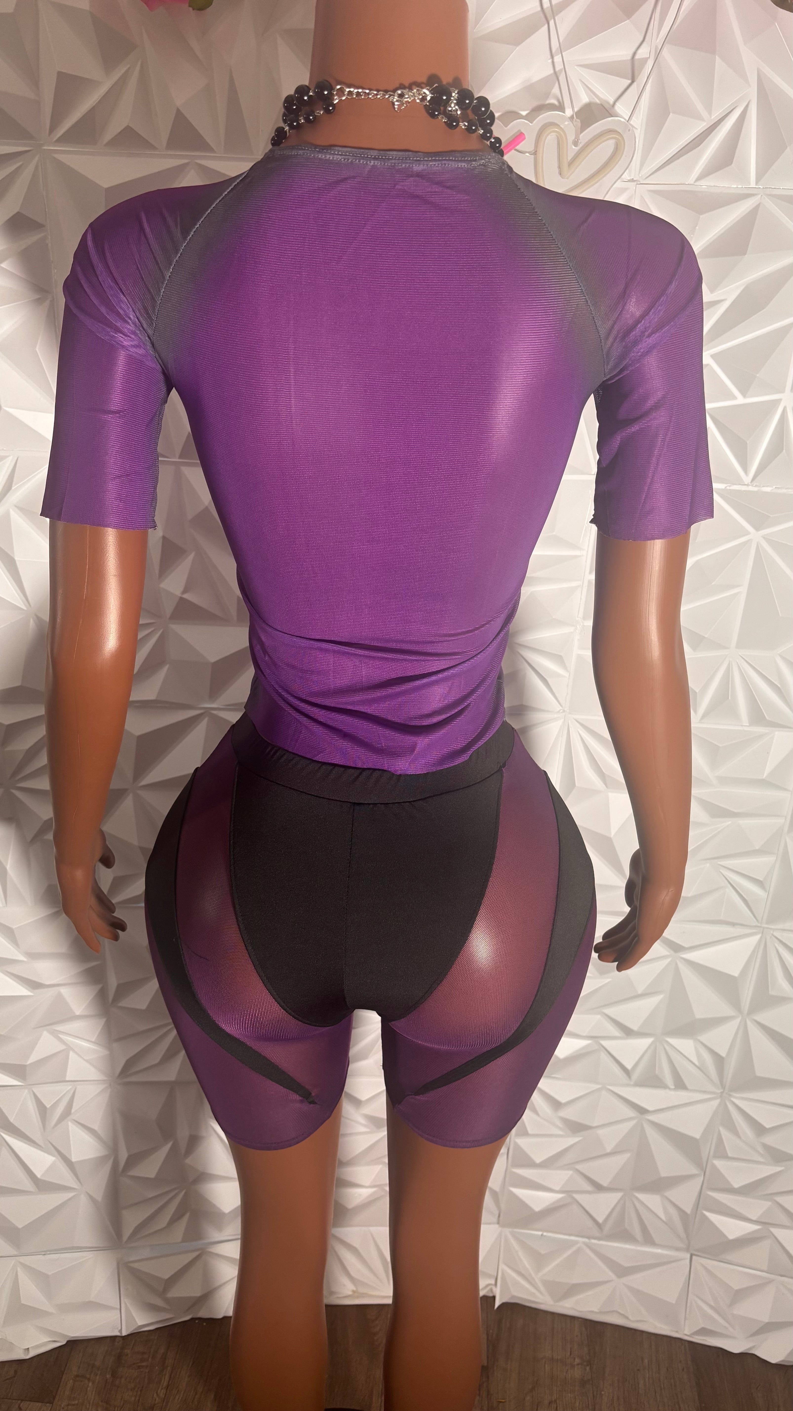 Angel mesh top (Dark purple)